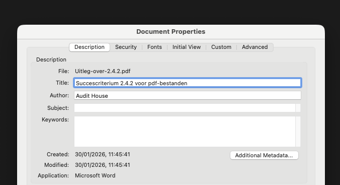 De instellingen van Adobe Acrobat Pro