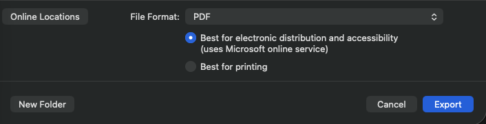 Het opslaan van pdf-bestanden voor elektronisch gebruik