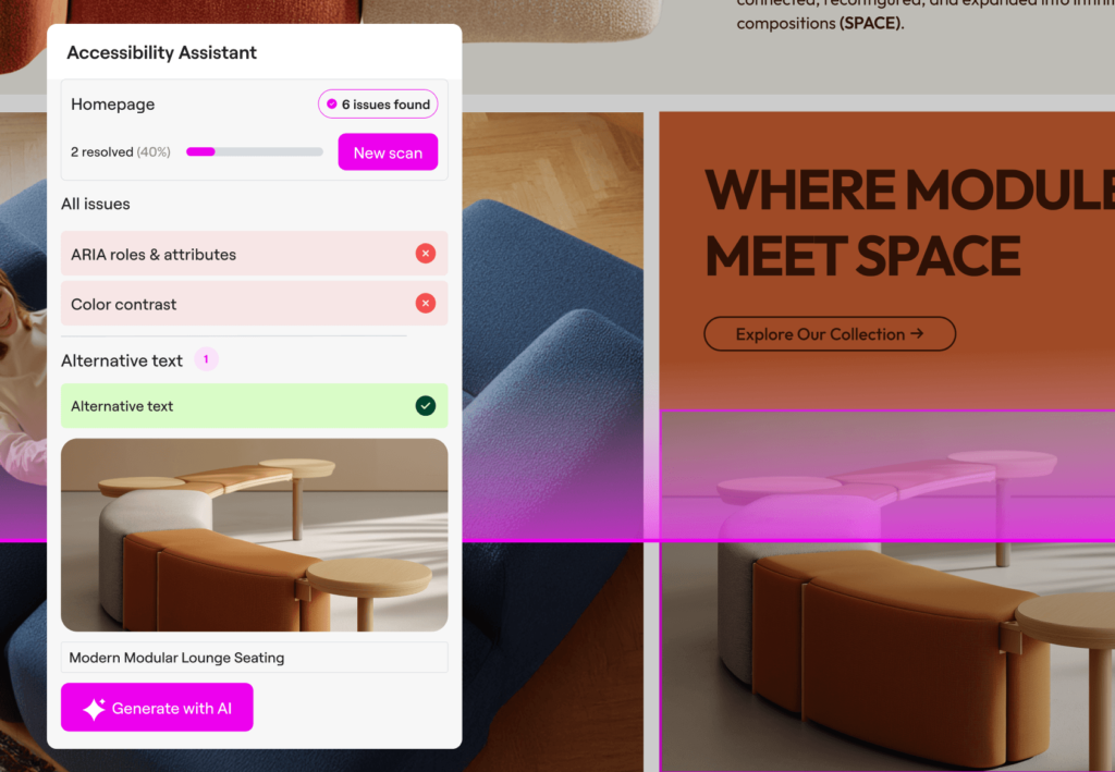 Ally Accessibility Assistant