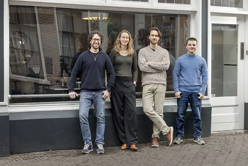 The Audit House team in front of the office building in The Hague